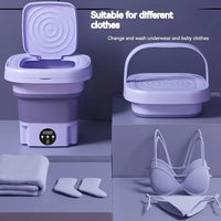 Portable Mini Washing Machine – 2.11 Gal with 3 Cleaning Modes