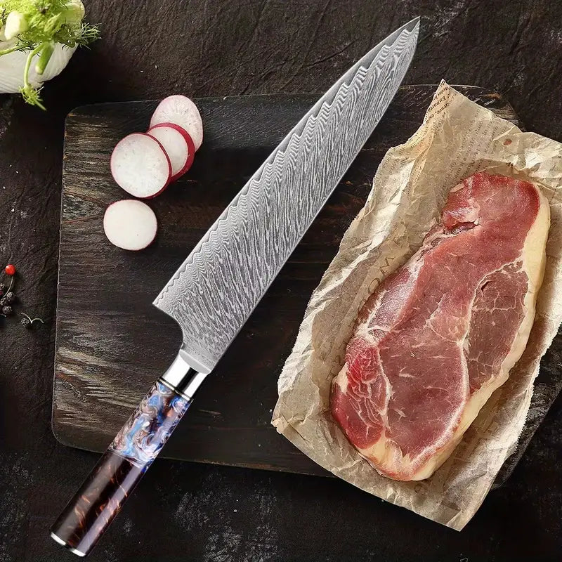 Professional Kitchen Knife Set | Elegant Black German Stainless Steel