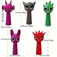 12pcs Cute Cartoon Mini Figures Set – Fun Desk Decor & Party Gift Toys