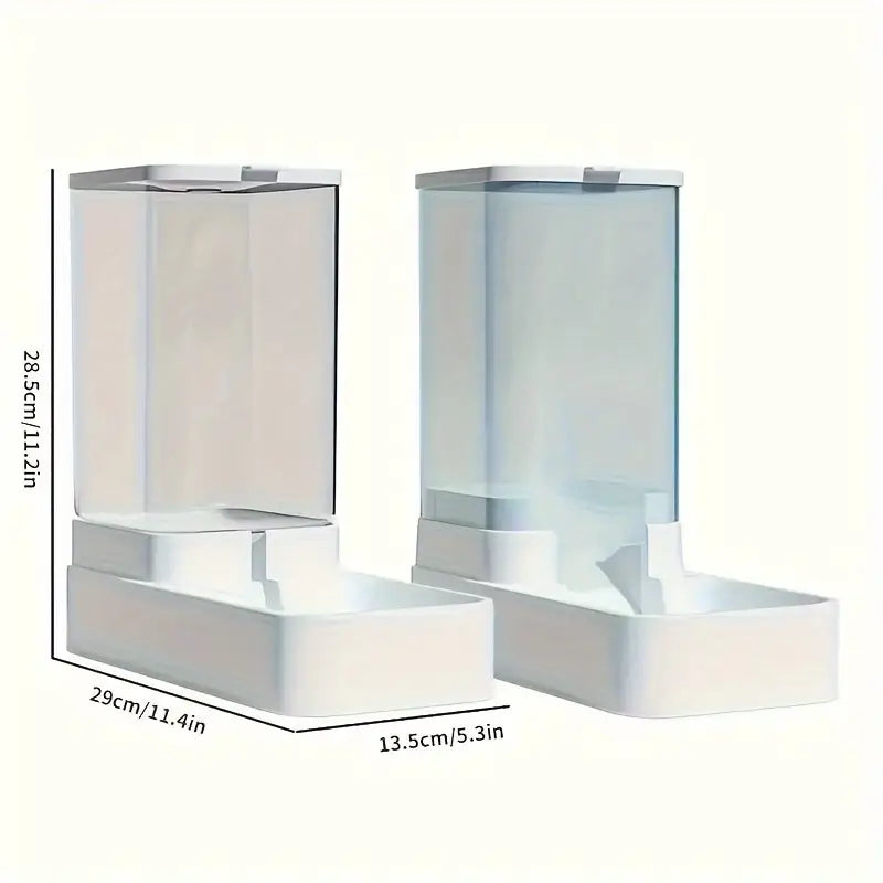 Automatic Gravity Pet Feeder & Water Dispenser Set