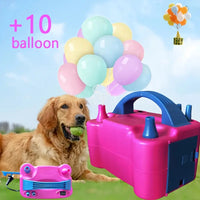 Electric Balloon Inflator – Buy 1 Get 10 Balloons Free, Dual Nozzle Pump for Festivals & Parties
