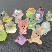 25pcs Glow-in-the-Dark Animal Charms – Surprise Pack for DIY Crafts & Jewelry