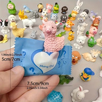 25pcs Glow-in-the-Dark Animal Charms – Surprise Pack for DIY Crafts & Jewelry