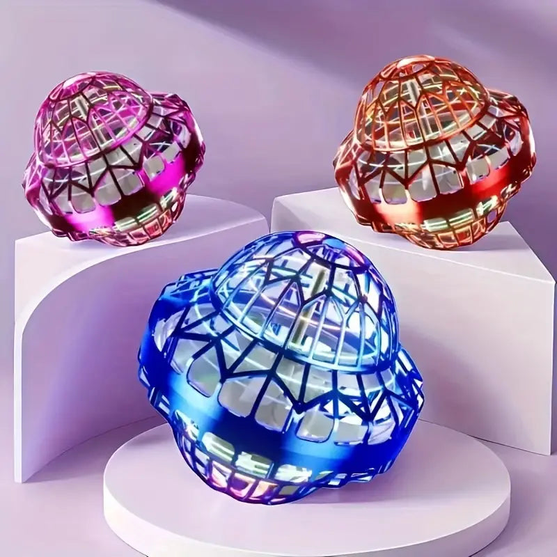 2025 Flying UFO Ball Toy – Hand-Controlled Hover Drone with LED Lights