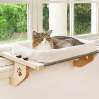 Adjustable Cat Window Hammock Bed with Soft Fleece Pad
