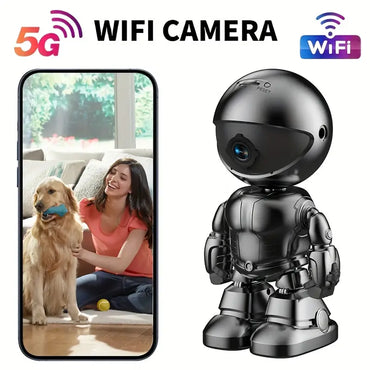3MP HD Smart Robot Camera with 360° Night Vision & Audio