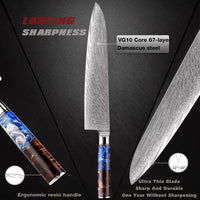 Professional Kitchen Knife Set | Elegant Black German Stainless Steel
