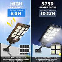 4/2 Pack Solar Street Lights with Motion Sensor & Remote