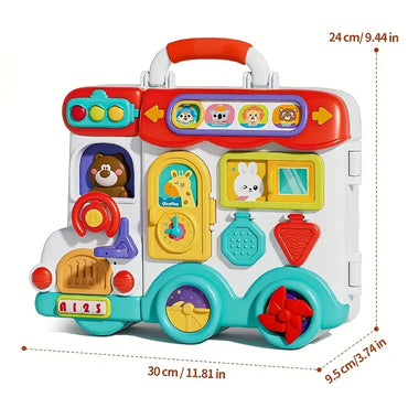 54-in-1 Musical Busy Board Toy – Bilingual Early Learning Fun for Toddlers