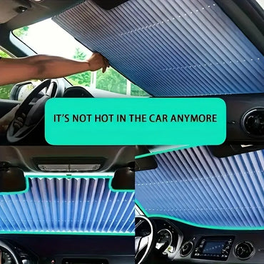 Automatic Retractable Car Sunshade with UV Protection