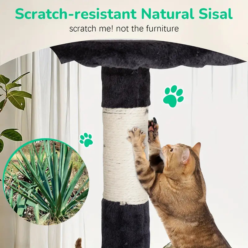 Multi-Level Cat Tree Tower with Condos & Posts – 54/70"
