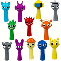 12pcs Cute Cartoon Mini Figures Set – Fun Desk Decor & Party Gift Toys