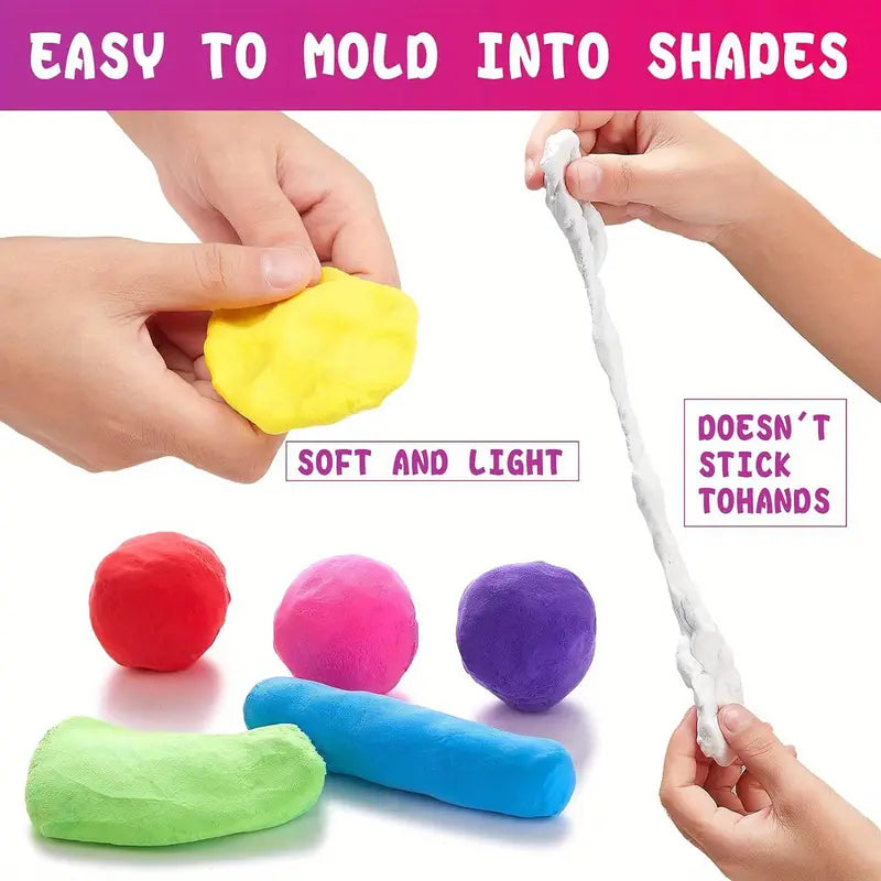 Ultra Light Air Dry Clay – 22 Color DIY Craft Set