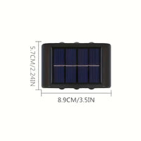 4 Pack Solar Wall Lights with 6 LEDs – Waterproof & Durable