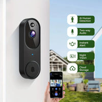 1080P Smart Wireless Video Doorbell with AI Night Vision