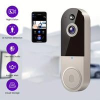 1080P HD Smart Video Doorbell with AI & Night Vision