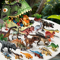 Dinosaur Playset for Kids – Realistic Figures with Eggs, Trees & Fences