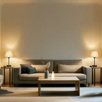 Set of 2 Modern Table Lamps with Dual USB Charging Ports