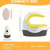 Mini Heat Press Machine – Portable HTVRONT Iron Press for T-Shirts & Hats (Yellow)