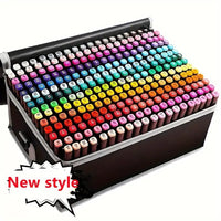 Double-Ended Art Drawing Pen Set with Cloth Bag – Professional Stationery Gift